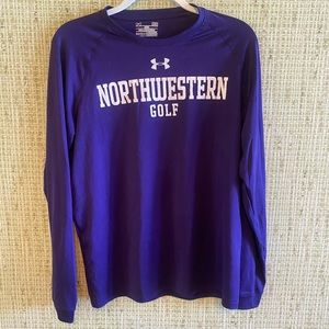 Northwestern Golf Long Sleeve Under Armour Shirt